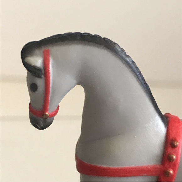 HALLMARK Christmas Merry Miniature 1985 Apaloosa Horse on Wheels  - VTG - Picture 4 of 12